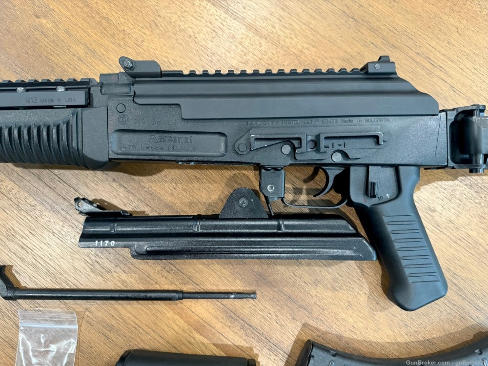 Arsenal SAM7K-44 pistol 7.62x39 8.5” barrel AK47 AKM w/ extras-img-3