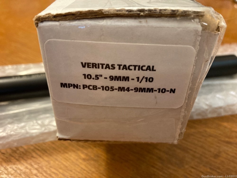 Veritas Tactical 9mm Premium 10.5" Barrel PCC 1/2x28 PCB-105-M4-9MM-10-img-1