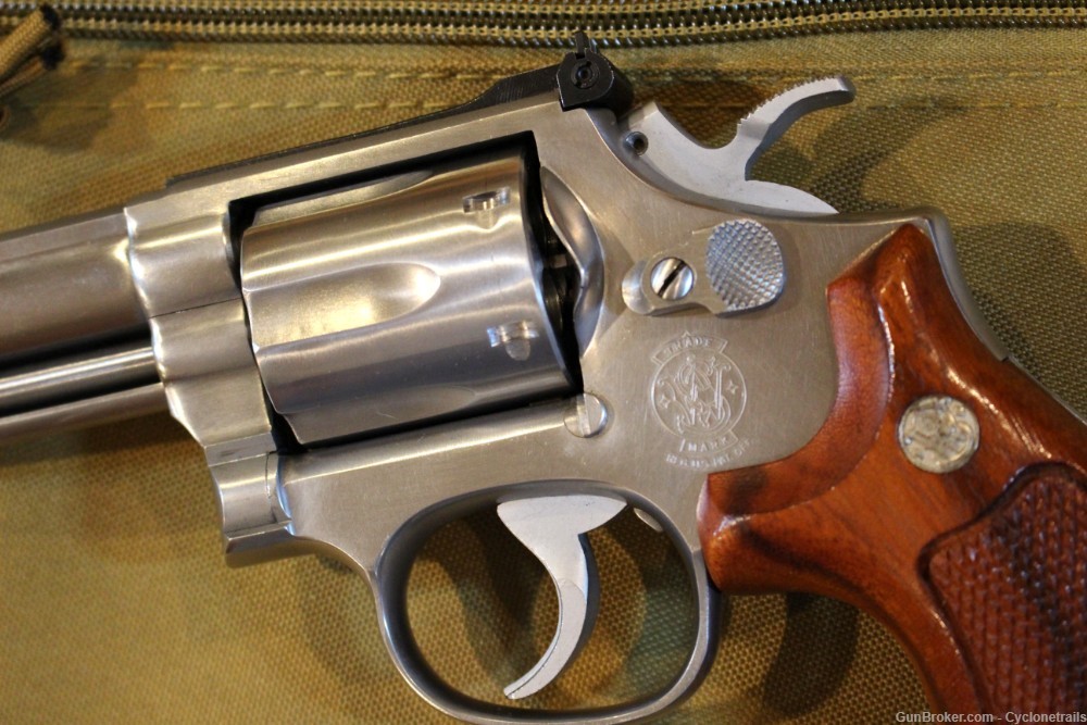 Smith & Wesson 66-2 Stainless 6” K-Frame 357mag Revolver EXCELLENT-img-2