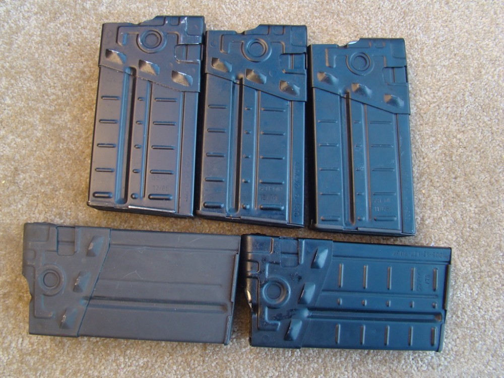 5 Heckler and Koch HK 91 G3 Cetme SAR8 PTR91 20 rd mags- -img-0
