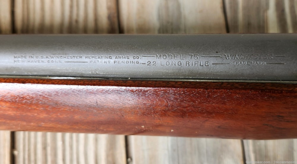 Ultra Rare Winchester 75 Military Trainer Target Rifle 22LR 1941 -img-4