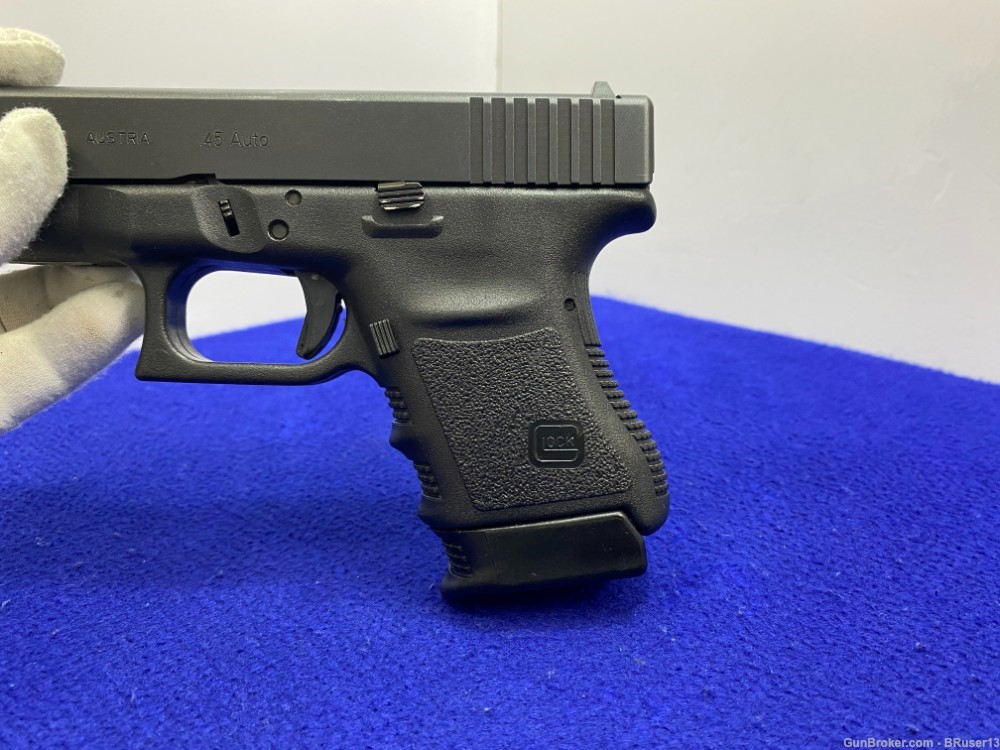 Glock 30 Gen3 .45 ACP Black 3.77" *POWERFUL SUB-COMPACT HANDGUN* Reliable-img-38