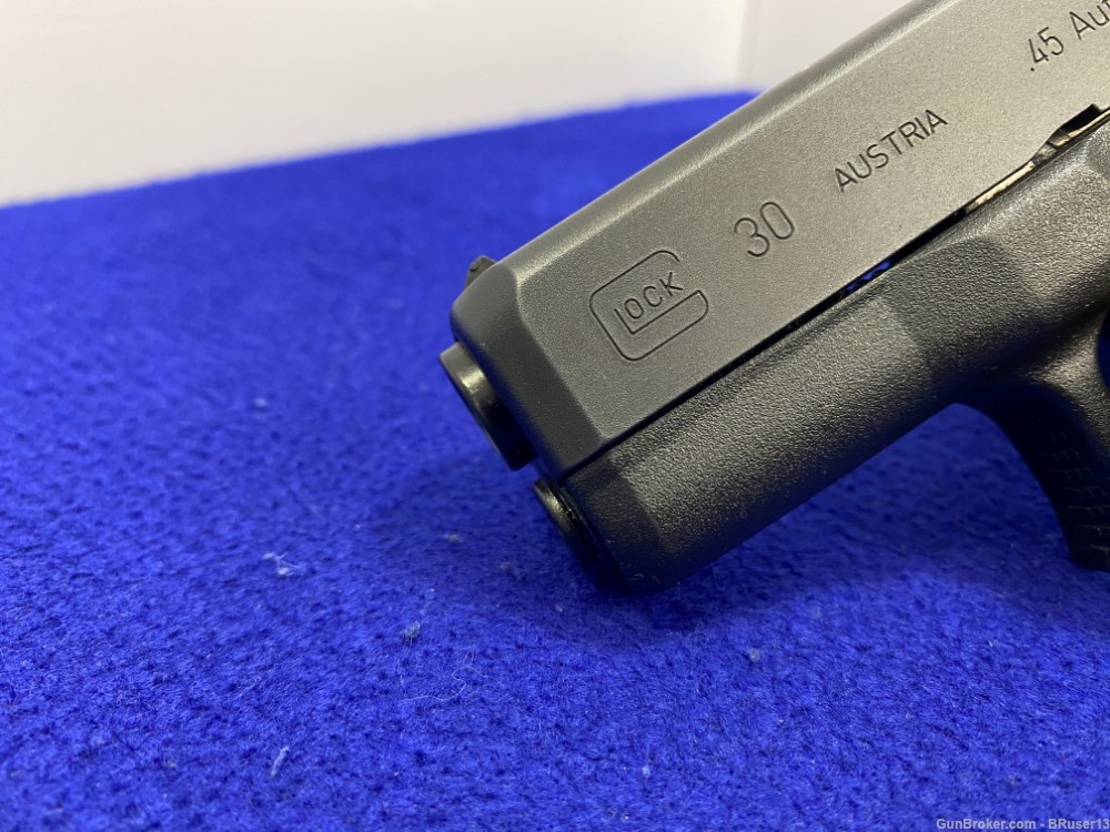 Glock 30 Gen3 .45 ACP Black 3.77" *POWERFUL SUB-COMPACT HANDGUN* Reliable-img-11