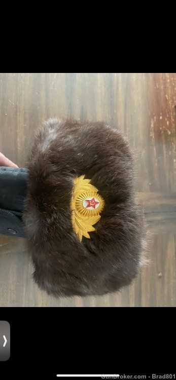 Rare genuine Russian mink fur ushanka -img-0