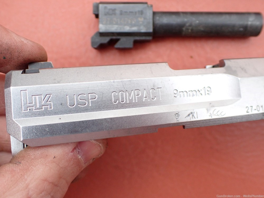 HECKLER & KOCH HK USP9 COMPACT 9MM STAINLESS FINISH PARTS-img-10