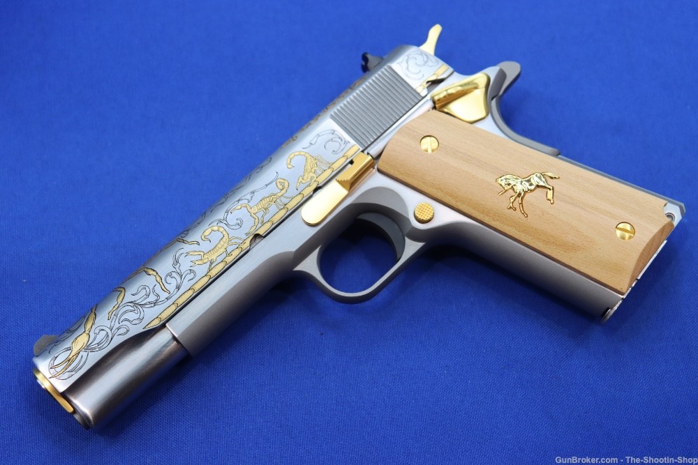 Colt Untamed Series ALACRAN 1911 Pistol GOLD ENGRAVED 38 Super 1 of 200 New-img-31