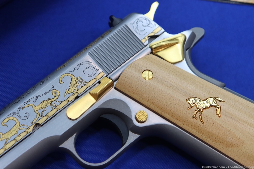 Colt Untamed Series ALACRAN 1911 Pistol GOLD ENGRAVED 38 Super 1 of 200 New-img-4