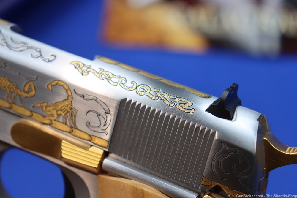 Colt Untamed Series ALACRAN 1911 Pistol GOLD ENGRAVED 38 Super 1 of 200 New-img-29