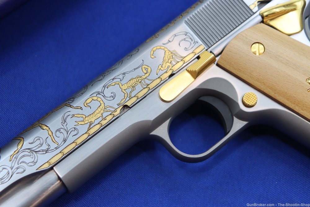 Colt Untamed Series ALACRAN 1911 Pistol GOLD ENGRAVED 38 Super 1 of 200 New-img-3