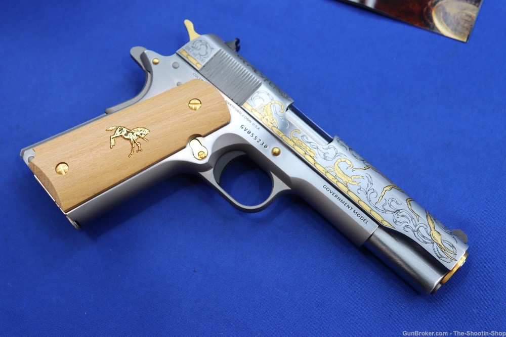 Colt Untamed Series ALACRAN 1911 Pistol GOLD ENGRAVED 38 Super 1 of 200 New-img-7