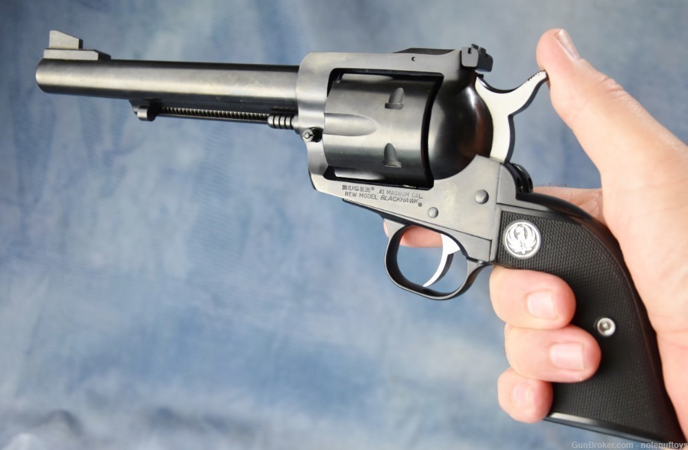 Ruger New Model Blackhawk .41 Rem Mag Single Action 6.5" Blue Revolver-img-36