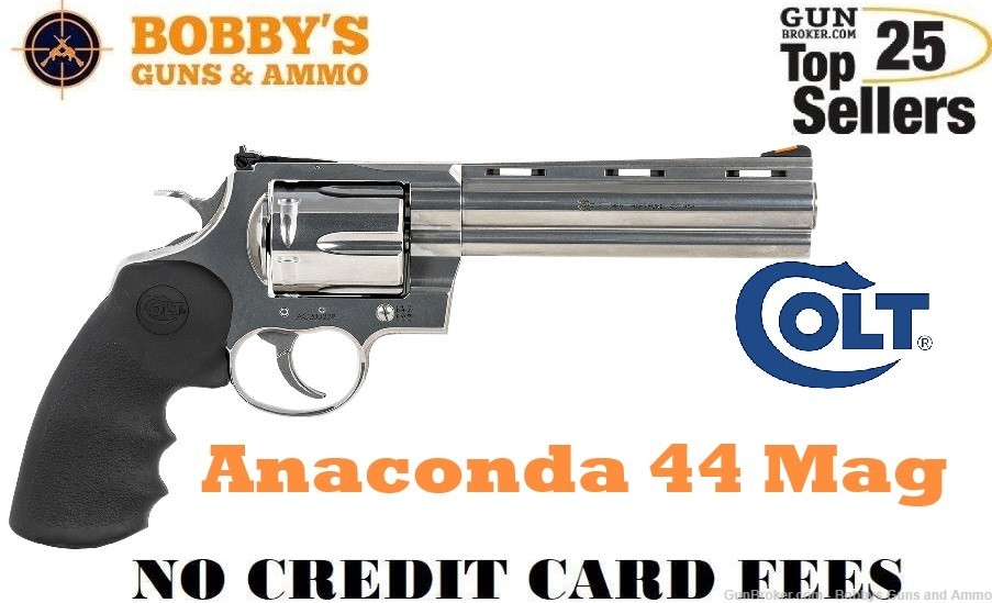 Colt Mfg ANACONDASP6RTS Anaconda 44 Mag 6 Shot Stainless-img-0
