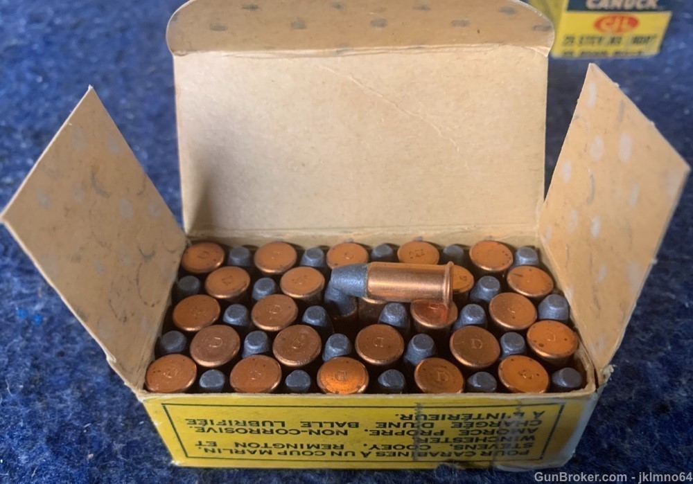 50 rounds of Canuck 25 Stevens Short Rimfire Rim Fire ammo-img-2
