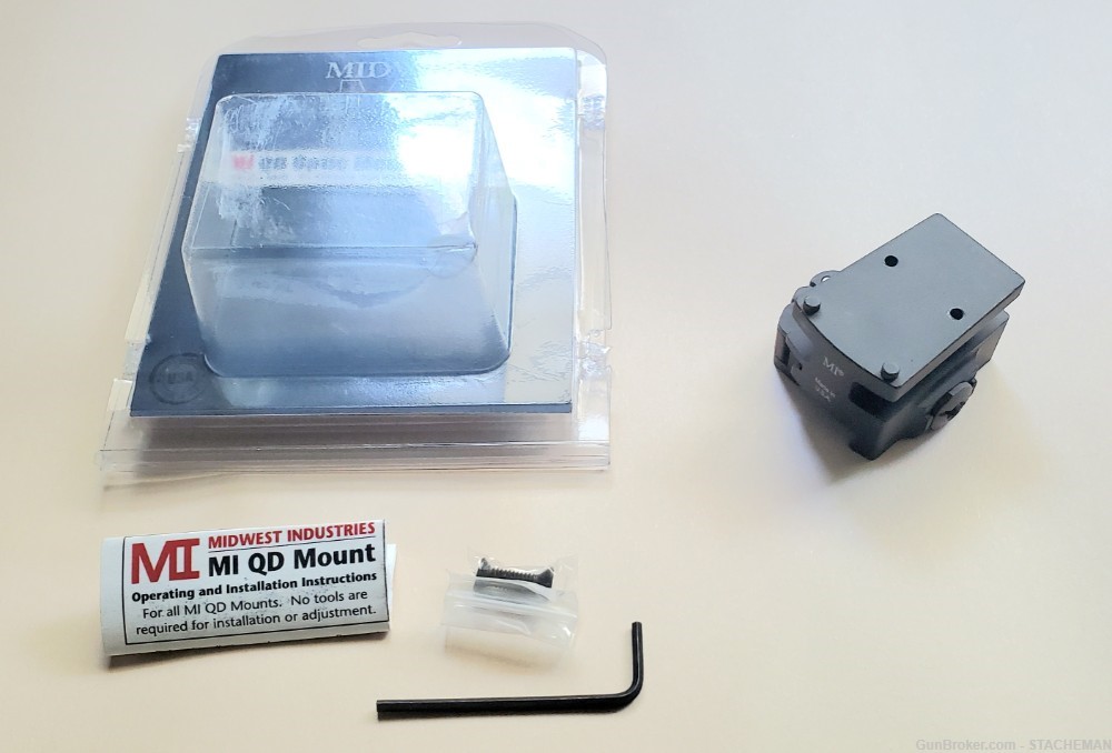 Midwest Industries QD Mount for Trijicon RMR/SRO, Absolute Cowitness, Used-img-3