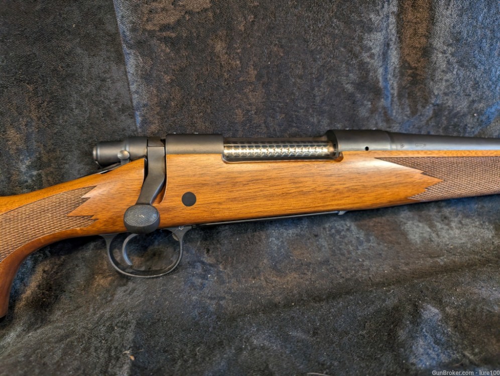 Remington 700 CDL 35 Whelen Bolt Action Rifle Walnut Stock Matte -img-2