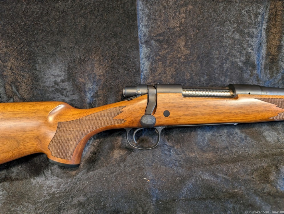 Remington 700 CDL 35 Whelen Bolt Action Rifle Walnut Stock Matte -img-1