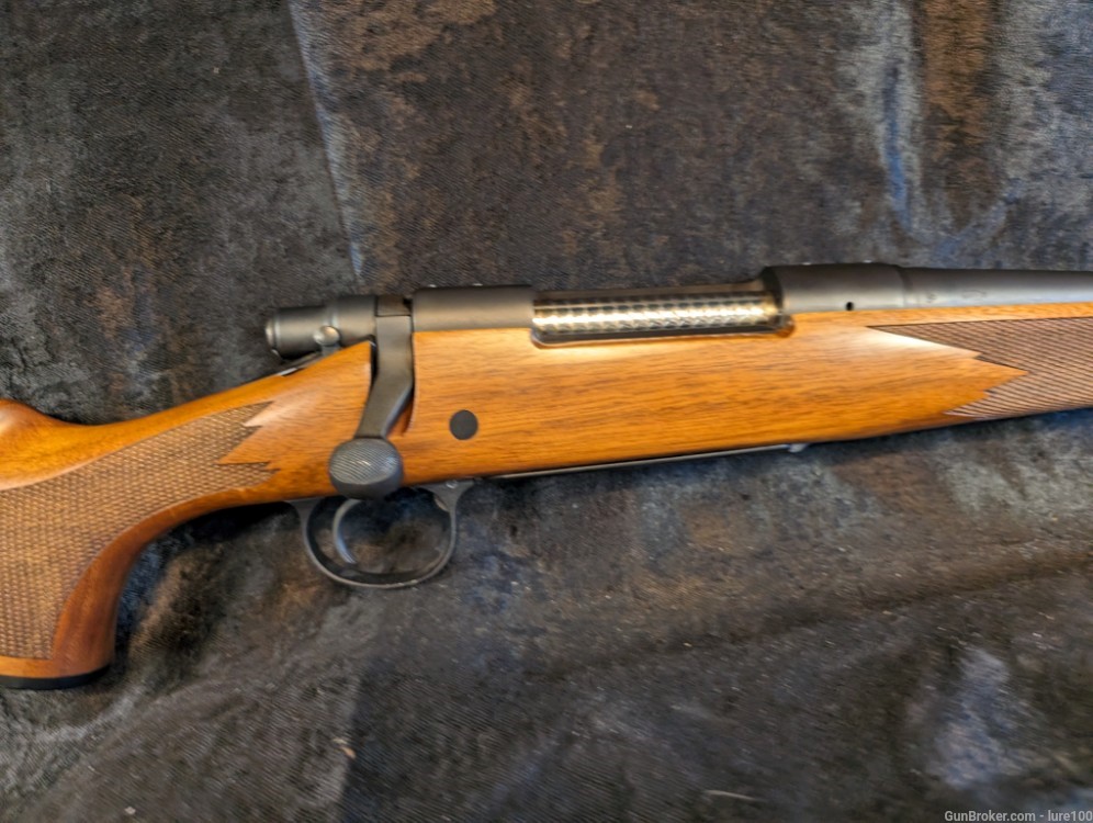 Remington 700 CDL 35 Whelen Bolt Action Rifle Walnut Stock Matte -img-7