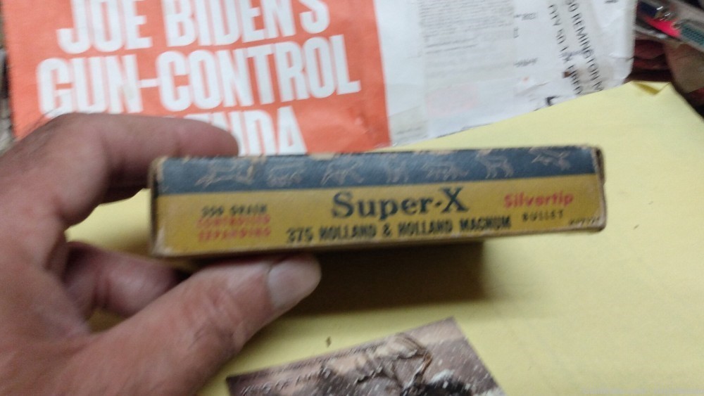 Rare Now Western BEAR Box 375 H&H Mag 300 Gr Silvertip  K1717 C Super-X-img-6