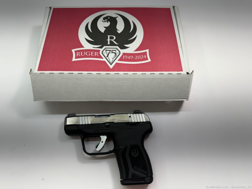 BRAND NEW - Ruger LCP MAX 75th Anniversary Edition - Stainless Slide-img-0