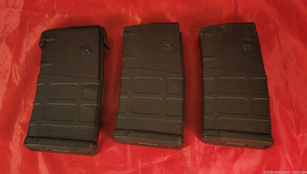 DPMS Panther Arms LR-308 Lot of 3 Magazines PMAG 20 7.62x51 LIKE NEW-img-0