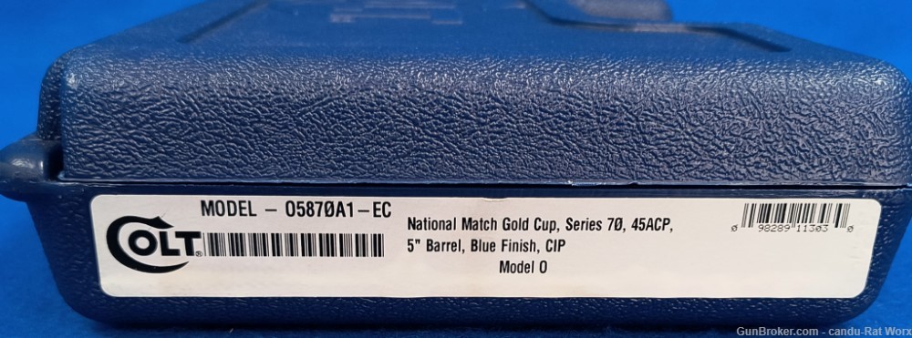 Colt 1911 Gold Cup National Match Series 70 45acp-img-19