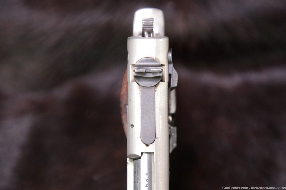 Smith & Wesson S&W Model 39-2 9mm 4" Nickel Semi-Automatic Pistol 1977-1978-img-8