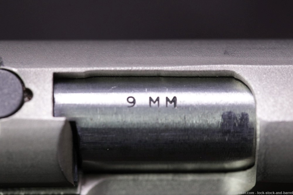 Smith & Wesson S&W Model 39-2 9mm 4" Nickel Semi-Automatic Pistol 1977-1978-img-12