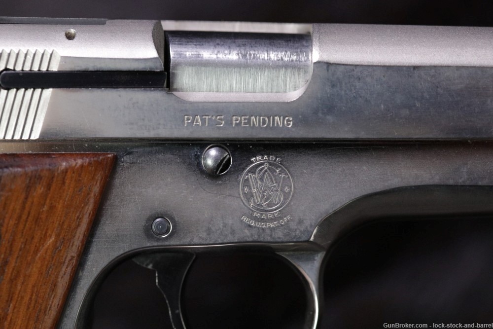 Smith & Wesson S&W Model 39-2 9mm 4" Nickel Semi-Automatic Pistol 1977-1978-img-11