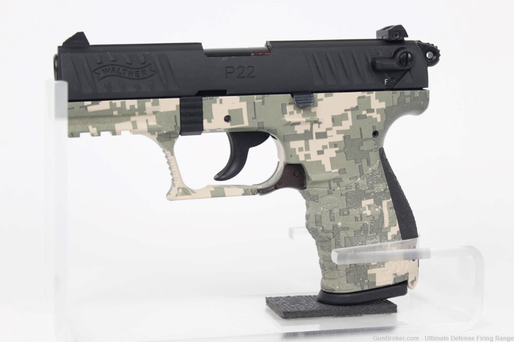 Excellent Condition Walther P22 Digital Camo ACU 22 Long Rifle 10+1-img-12