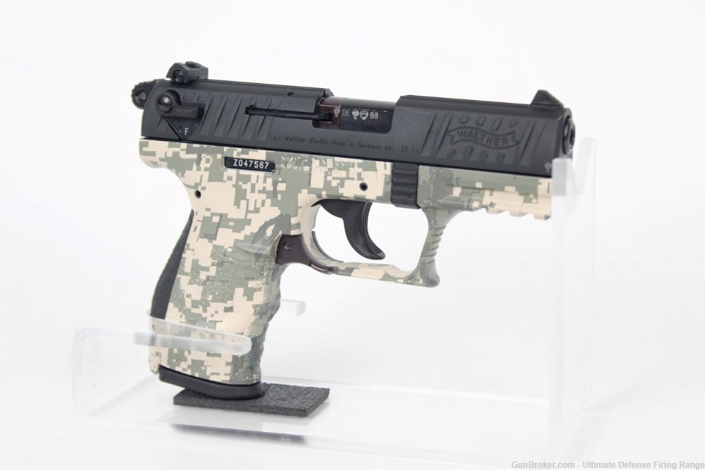 Excellent Condition Walther P22 Digital Camo ACU 22 Long Rifle 10+1-img-0