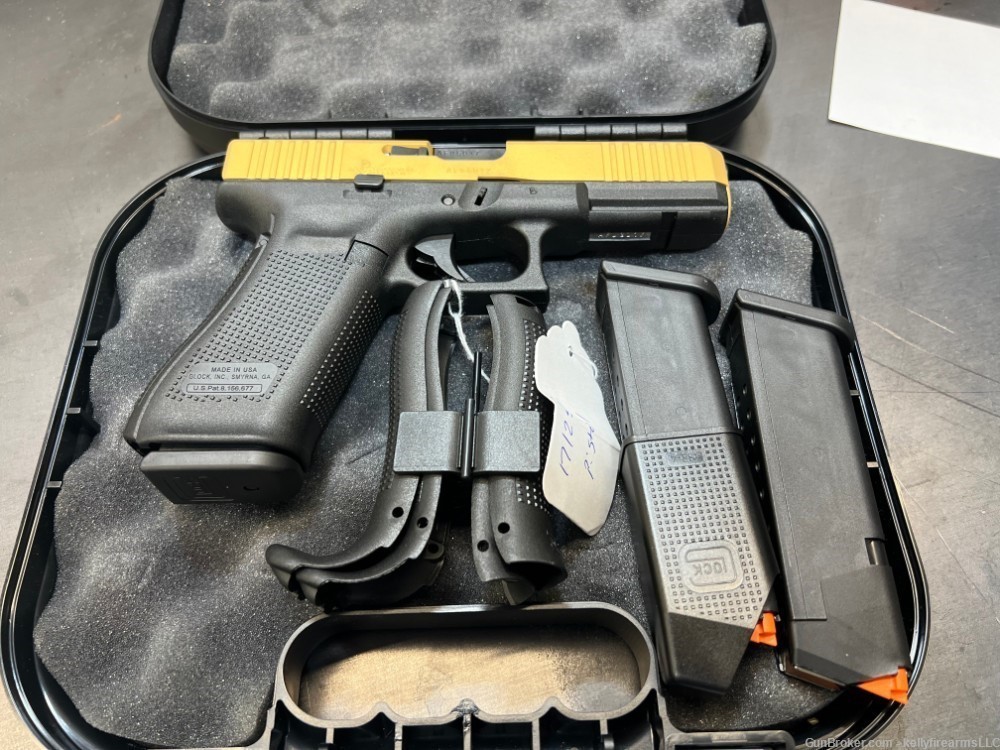 Glock 17 Gen5 9mm Pistol with Gold Slide CLOSE OUT-img-4