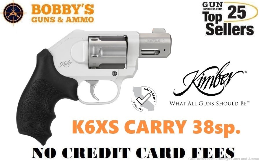 Kimber K6XS Double Action 38 Sp. 2" 6 Rounds *CA Compliant 3400034CA-img-0