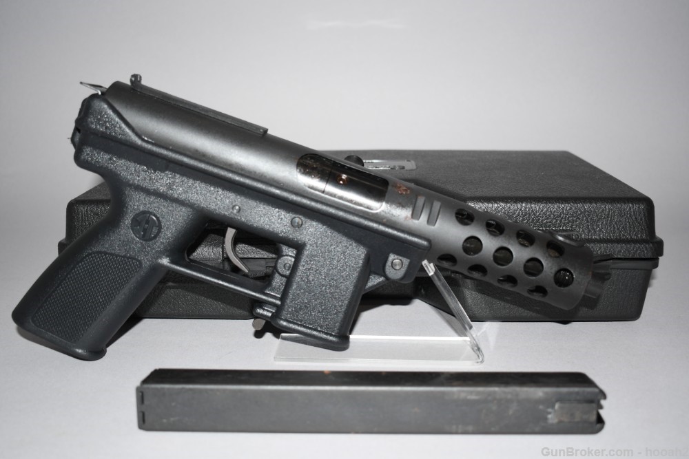 Pre Ban Intratec Tec DC9 Semi Auto Closed Bolt 9mm Pistol W Orig Box-img-0