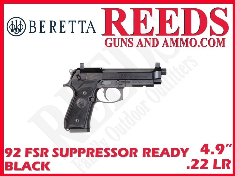 Beretta 92FSR Suppressor Ready 22 LR 4.9in 1-15Rd Mag J90A192FSRF19SK-img-0