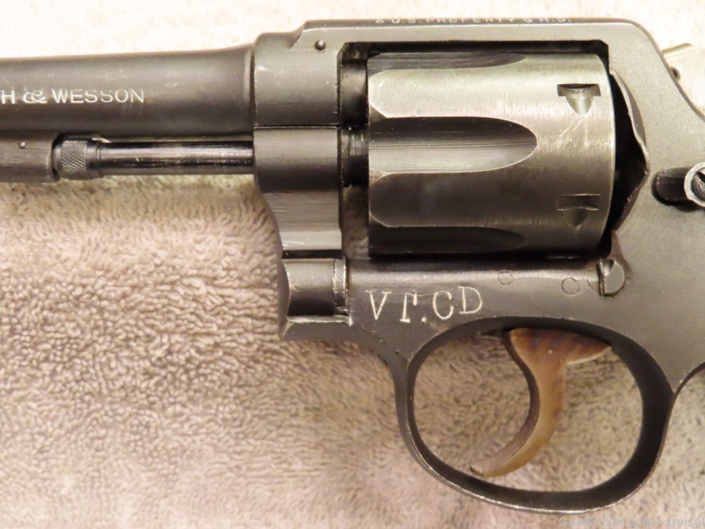 WWII S&W VICTORY REVOLVER-MATCHING INCLUDING GRIP-VERMONT "CD"-NICE-img-24