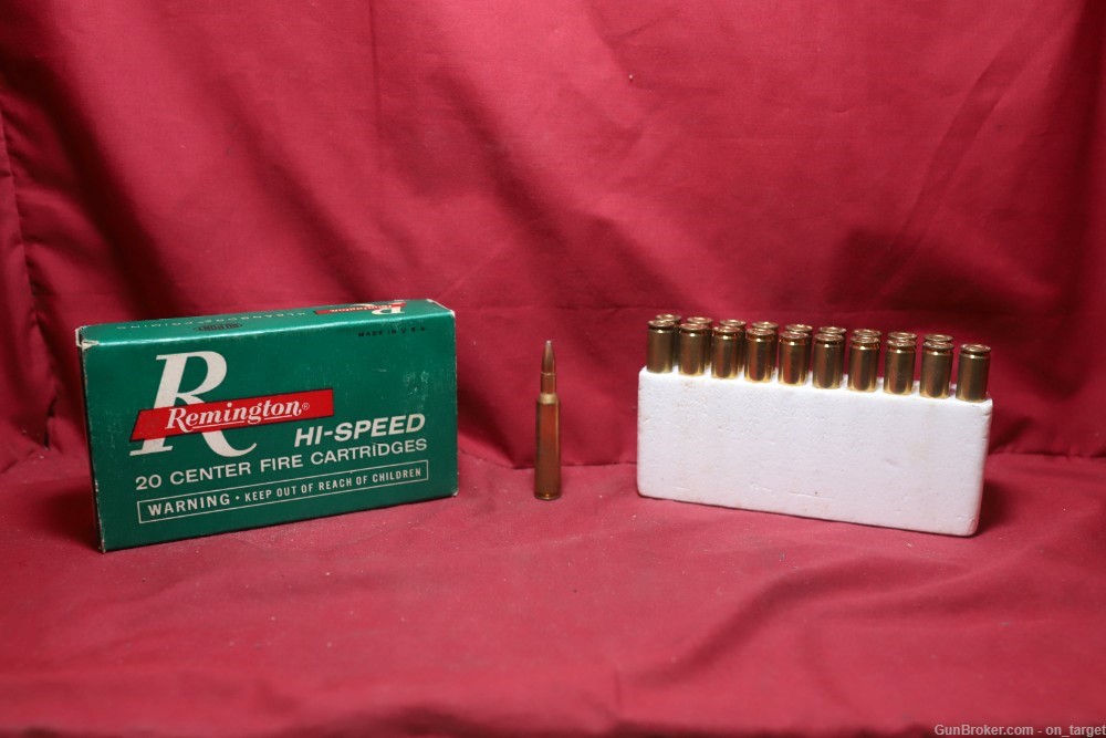 Remington Peters 6mm Rem 80 gr PTD SP 20 Count Vintage Box 20 Count-img-0
