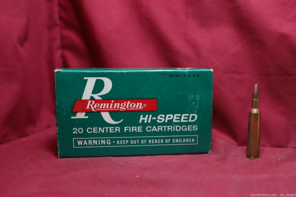 Remington Peters 6mm Rem 80 gr PTD SP 20 Count Vintage Box 20 Count-img-1