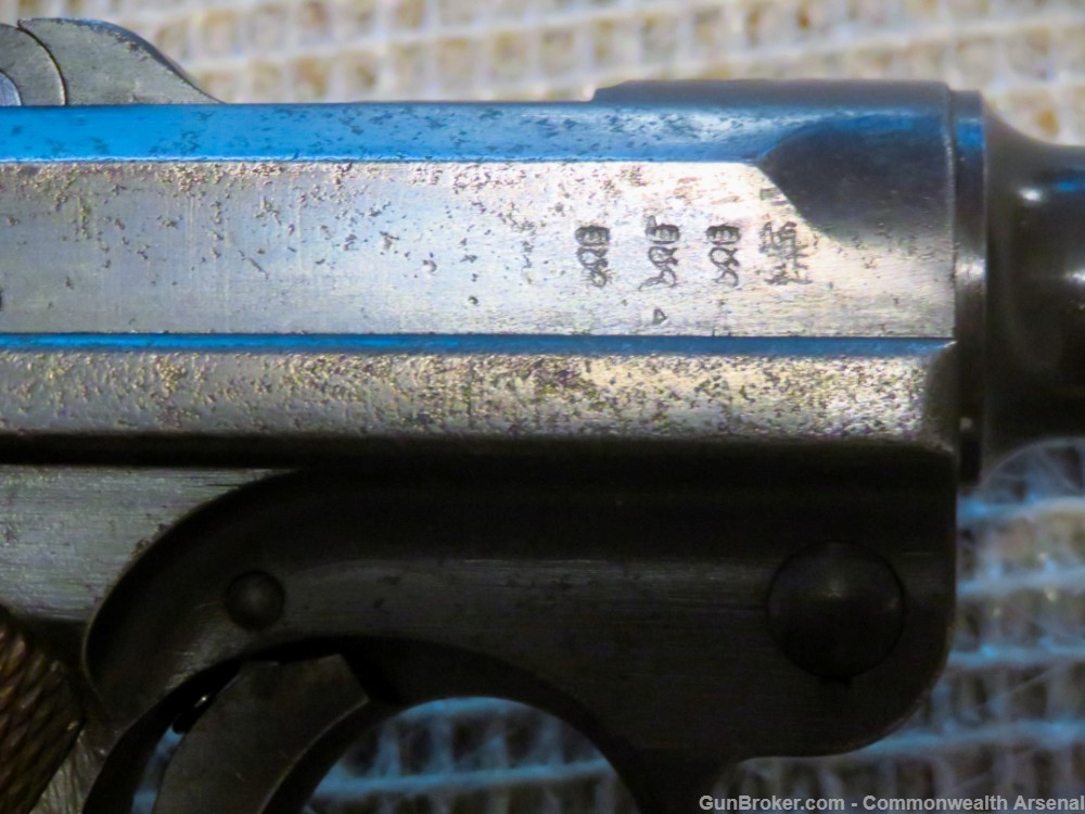 WW1-WW2 German P.08 9mm Luger Pistol Matching No Import DWM 1915-img-5