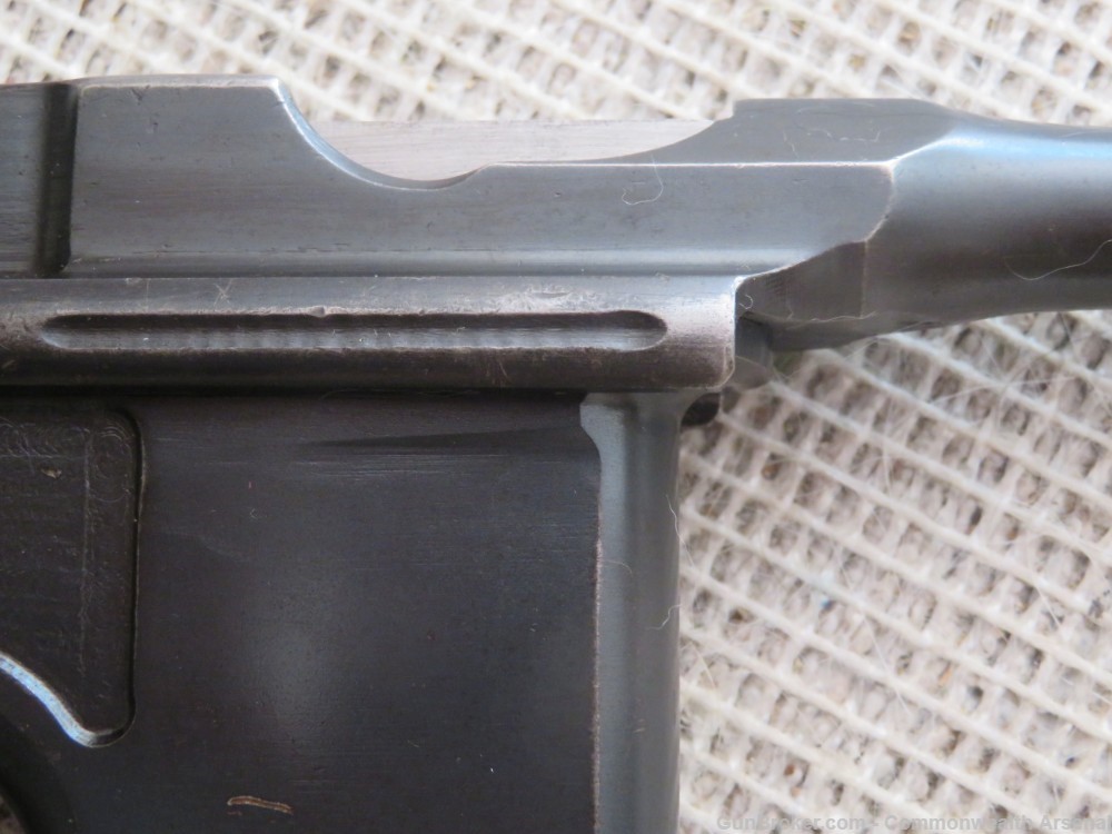 WW1-WW2 German C96 Broomhandle Red 9 Postwar 9mm Police Pistol 1918-img-5