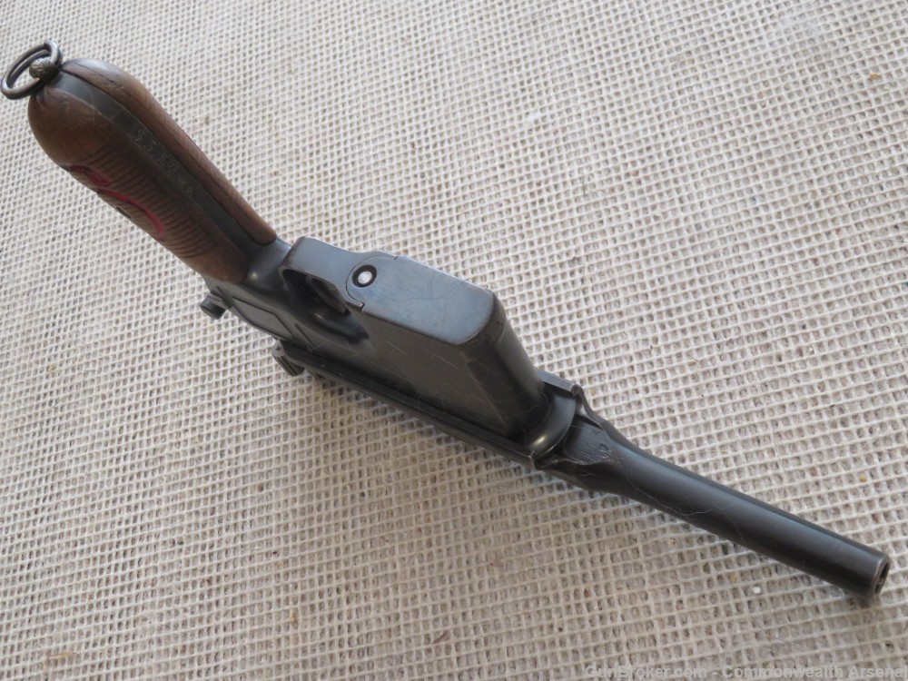 WW1-WW2 German C96 Broomhandle Red 9 Postwar 9mm Police Pistol 1918-img-2
