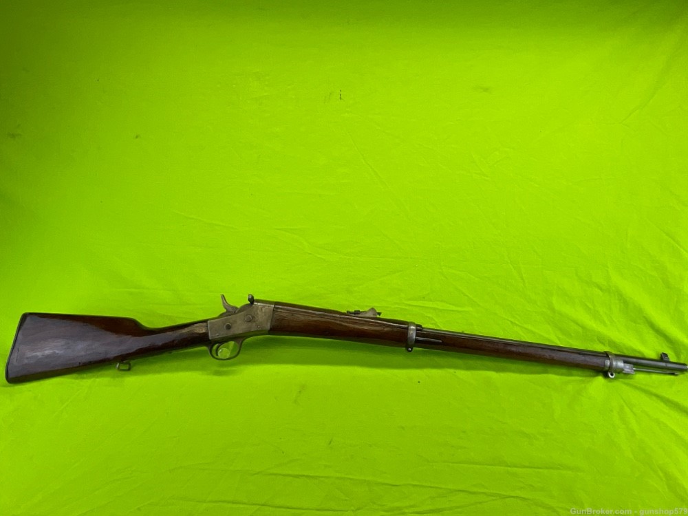 Remington 7x57 7MM Mauser Spanish Rolling Block RB Surplus Military Rifle -img-0
