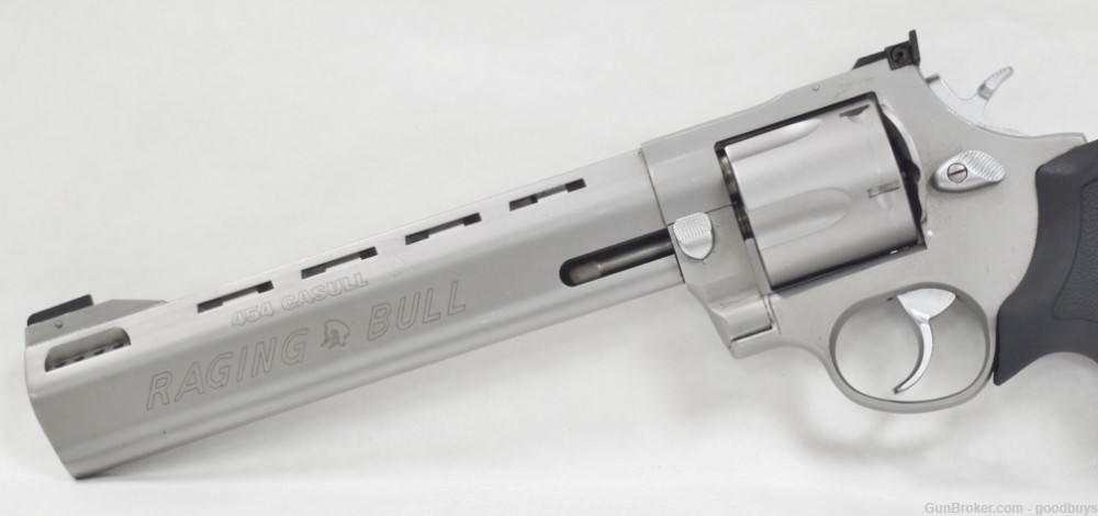 TAURUS RAGING BULL .454 CASULL 8 3/8" MATTE SS RARE 454 PENNY SALE-img-1