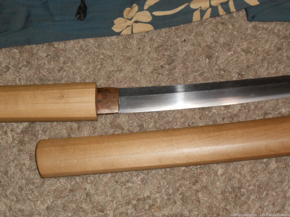 Antique Koto Period Japanese Katana Sword Wakizashi Signed Sanjo Yoshinaga -img-5