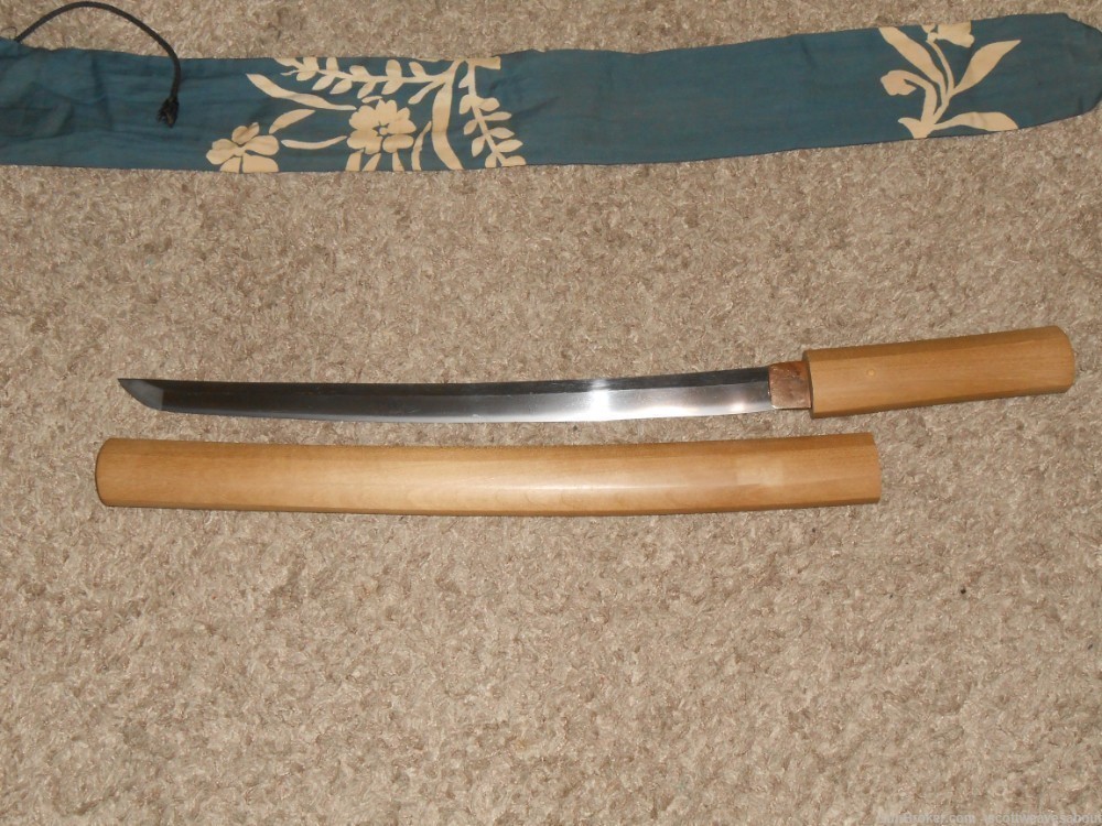 Antique Koto Period Japanese Katana Sword Wakizashi Signed Sanjo Yoshinaga -img-8