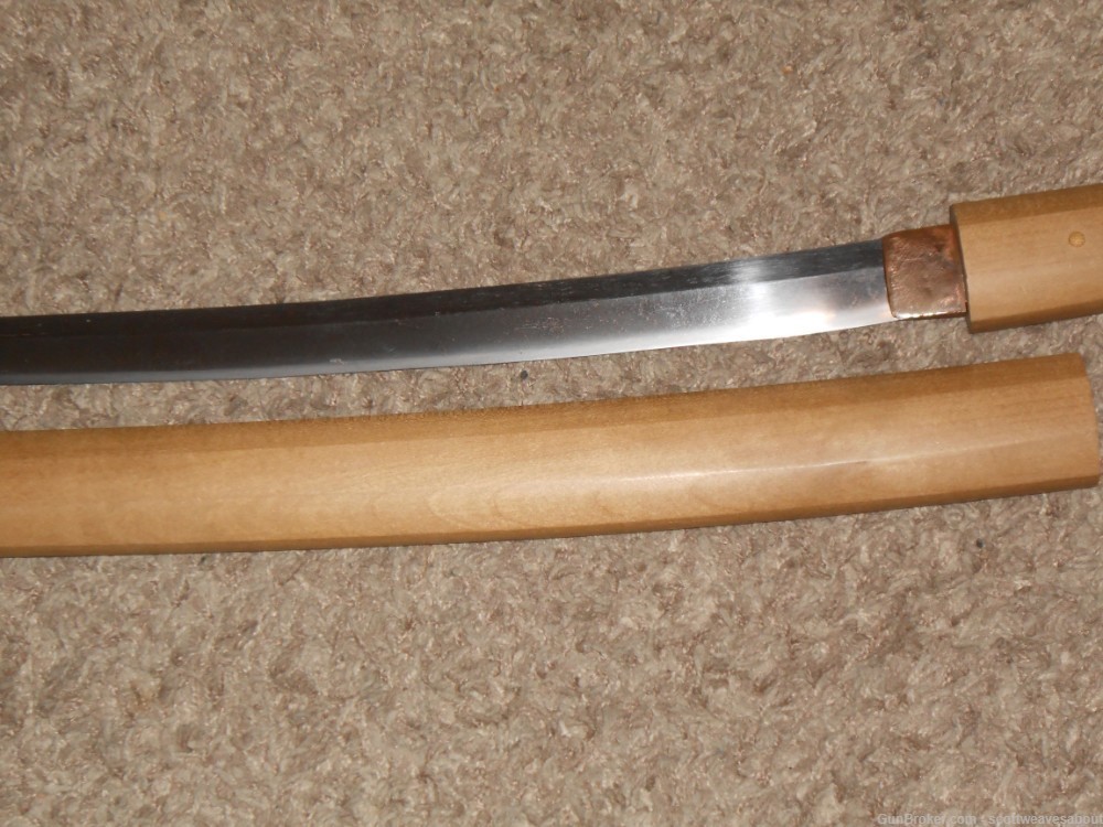 Antique Koto Period Japanese Katana Sword Wakizashi Signed Sanjo Yoshinaga -img-10
