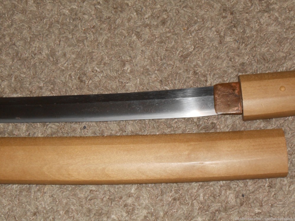 Antique Koto Period Japanese Katana Sword Wakizashi Signed Sanjo Yoshinaga -img-13