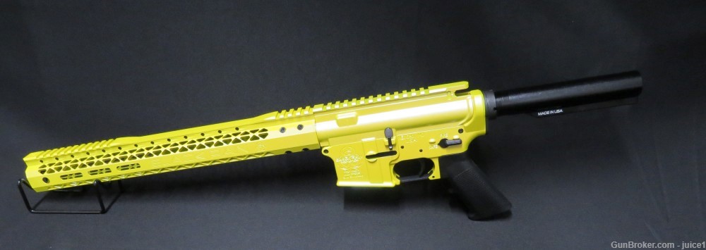 Black Rain Ordnance Spec15 AR Builder Kit 15" Handguard - Electric Yellow-img-1