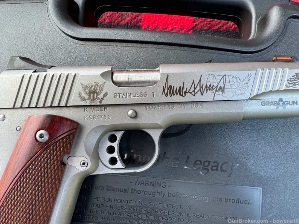 Kimber Stainless II 1911 45 ACP TRUMP 2020 Exclusive LNIB-img-3