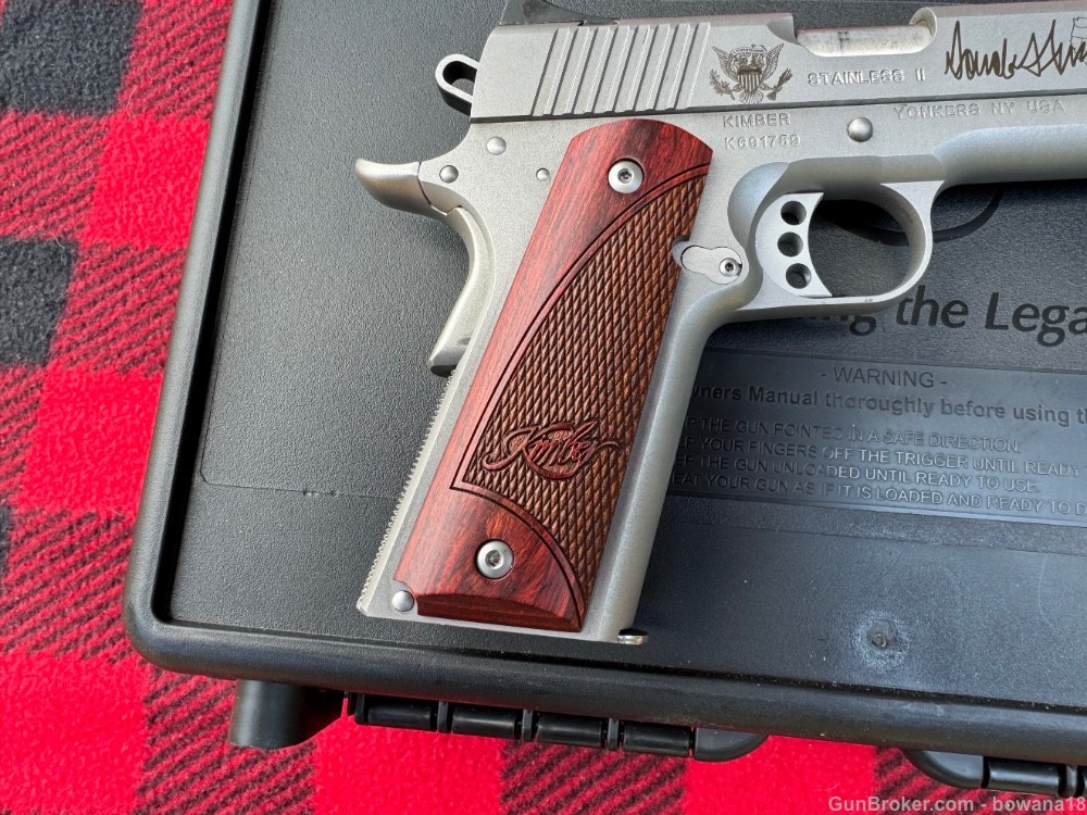 Kimber Stainless II 1911 45 ACP TRUMP 2020 Exclusive LNIB-img-1