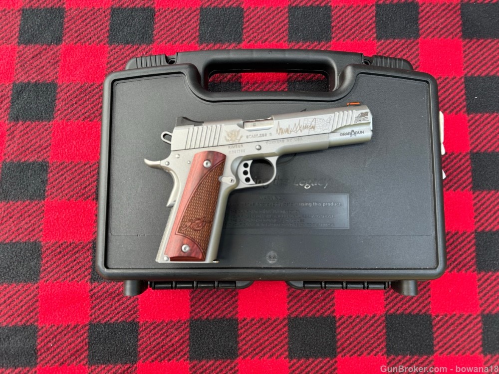 Kimber Stainless II 1911 45 ACP TRUMP 2020 Exclusive LNIB-img-0